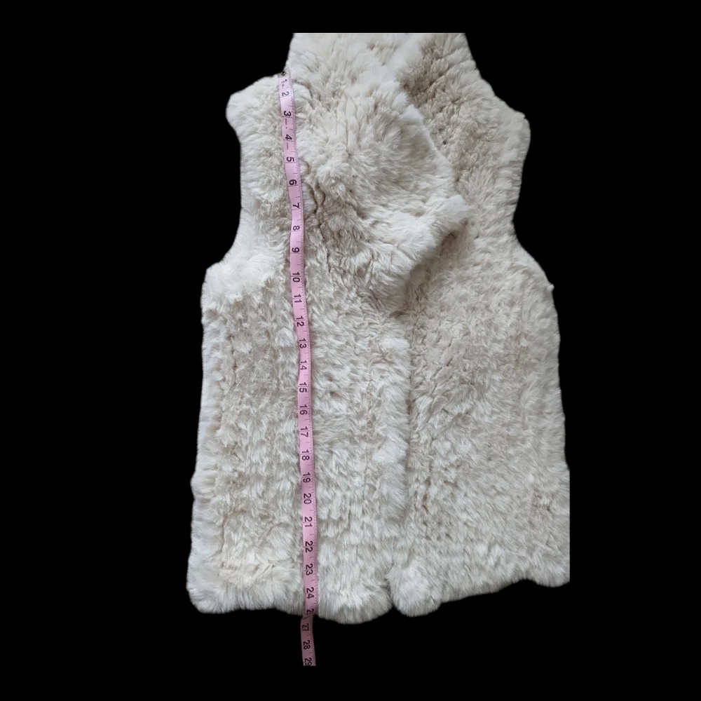 Love token faux fur vest size M - Picture 3 of 7